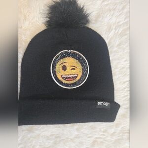 Emoji 2 Ways Sequins Unisex Knit Beanie